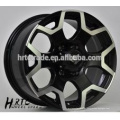 HRTC 18 * 8.0 e 20 * 8.0 polegadas roda de liga de carro preta para SUV